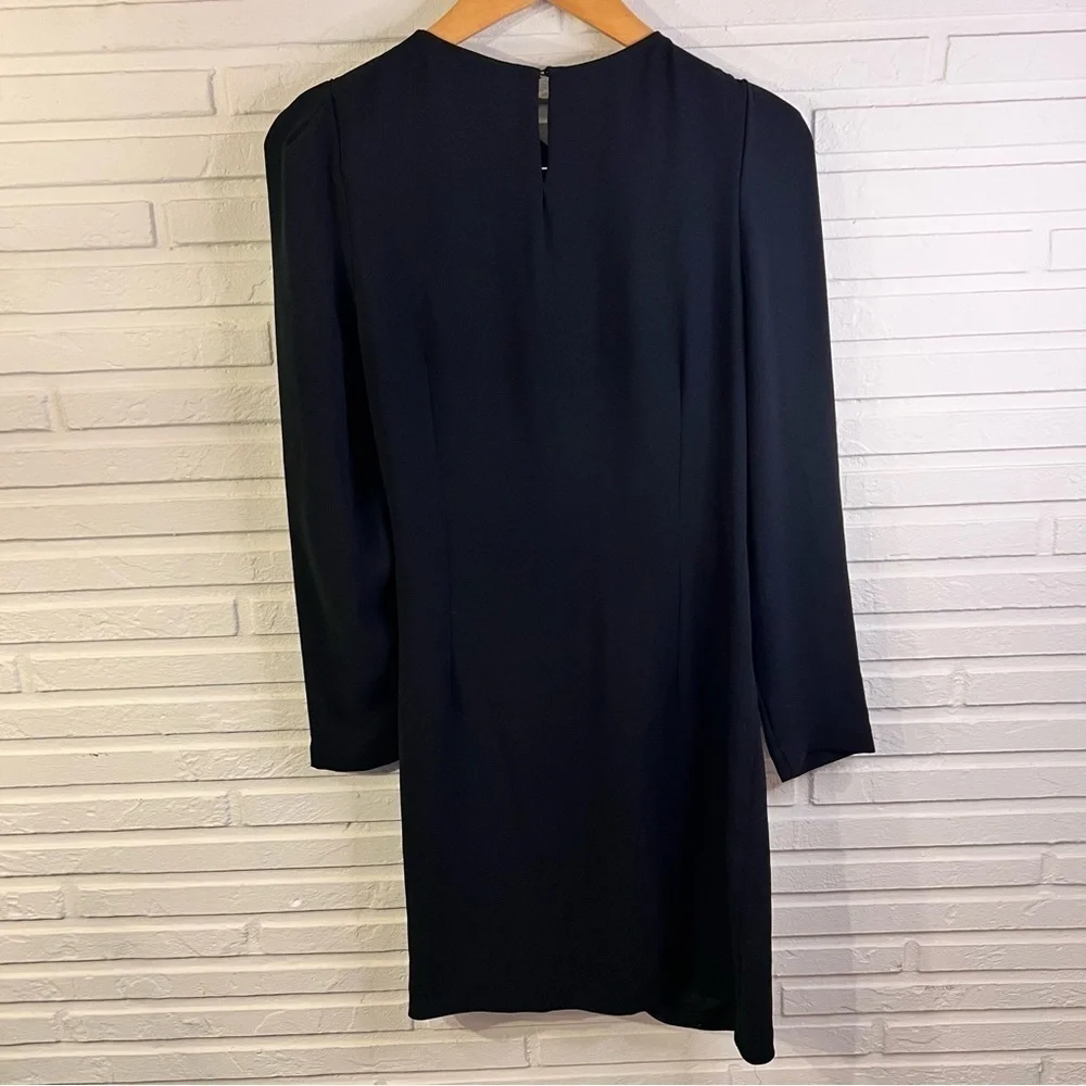 Maje Black Rosami Long Sleeve Jewel Embellished Mini Dress, Women’s Size Large